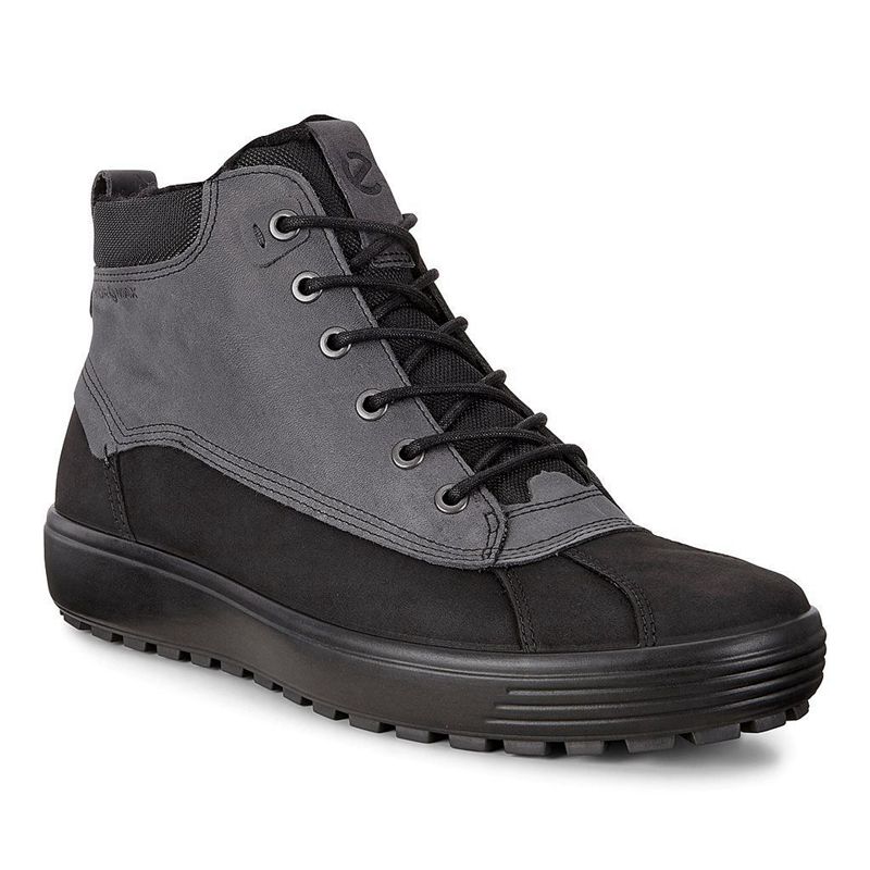 Botines Ankle Boots Ecco Soft 7 Tred Para Hombre,Negras,847920-SKF